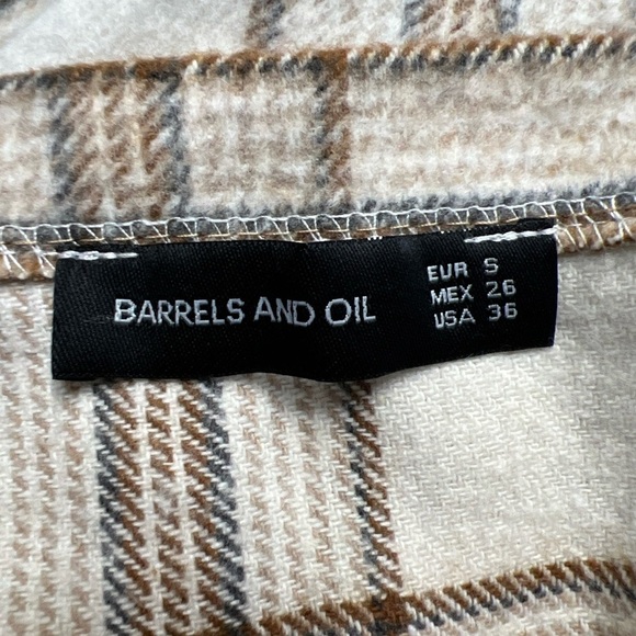 Barrels and Oil Plaid Flannel Overall Dress - Picture 6 of 7